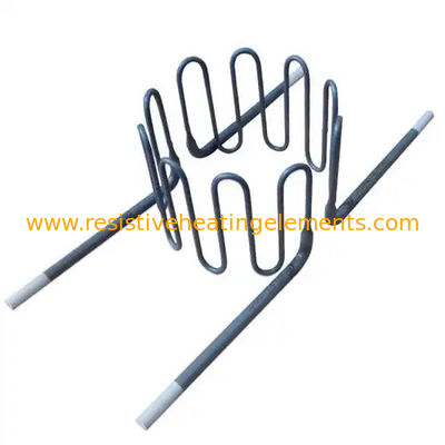 300W-3000W MoSi2 Isıtma Elementi 1800C Moly Disilicide Spiral Şekli